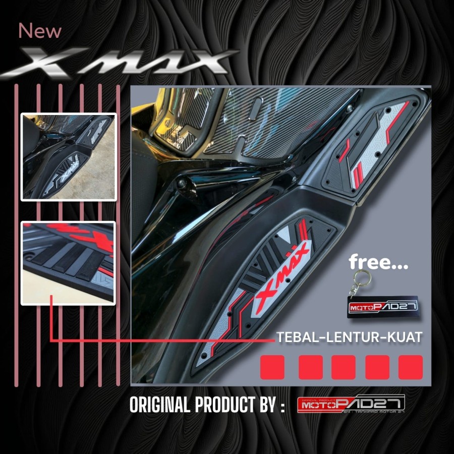 Floormat Karpet Alas Pijakan kaki NEW XMAX 2023 Bordes NEW XMAX 2023 Ruber Premium