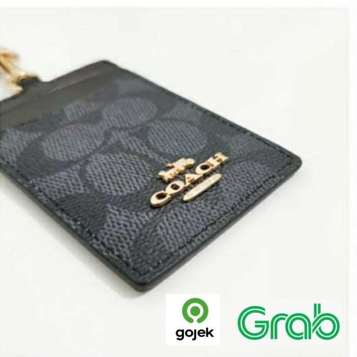 

Tag Holder Name Tag Holder Lanyard Gantungan Id Card Coach Logo Metal