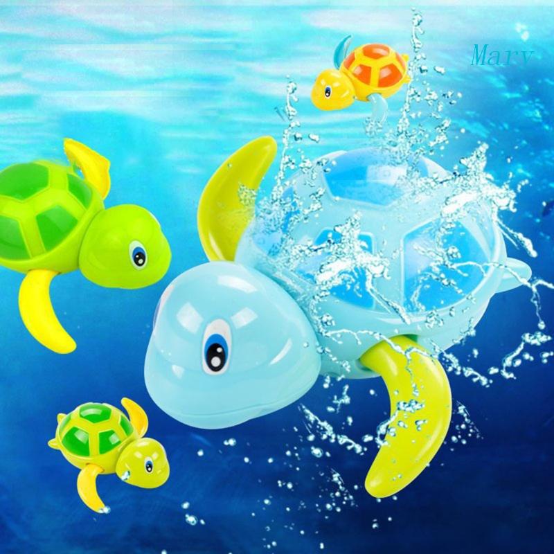 Mary Bath for Turtle Hippo Fish Mainan Untuk Bayi Mandi Menghilangkan Boredom Fun Toy Hadiah Kamar Mandi Kolam Renang Mandi Untuk Perlengkapan Waktu