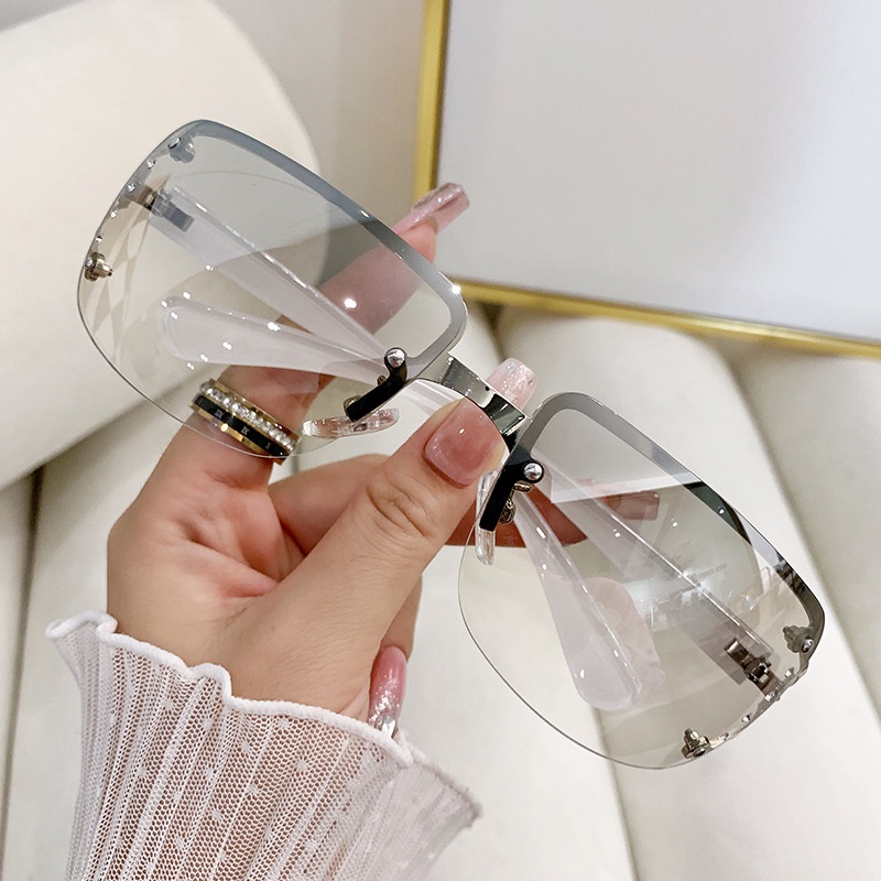 Kacamata Hitam Fashion Square Shades Untuk Wanita/Pria Eyewear