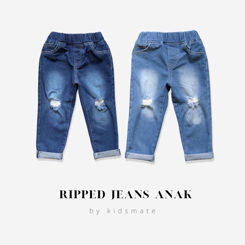RACHIDKIDS / JEANS ANAK RIPPED PANJANG