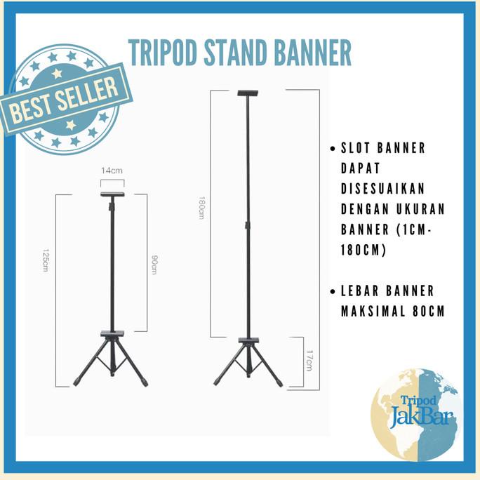 Jual Tripod Stand Display Banner Roll Up Banner X Banner Promo Termurah