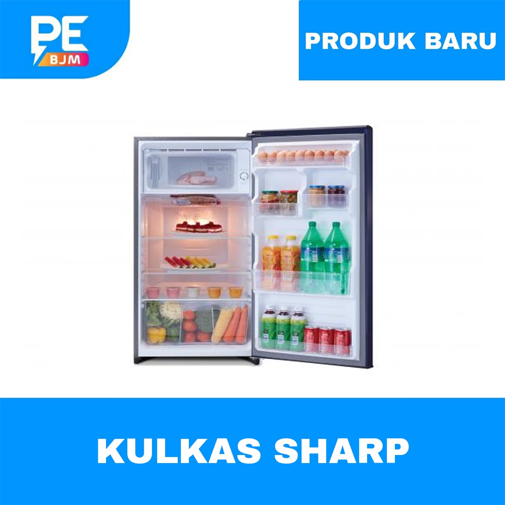 KULKAS SHARP 1 PINTU 175 LITER SJ-X197MG-DP/DB GARANSI RESMI