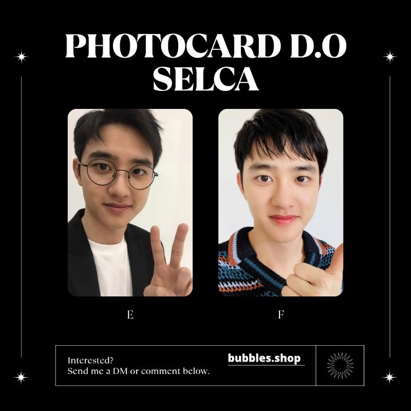 PHOTOCARD UNOFFICIAL D.O EXO SELCA