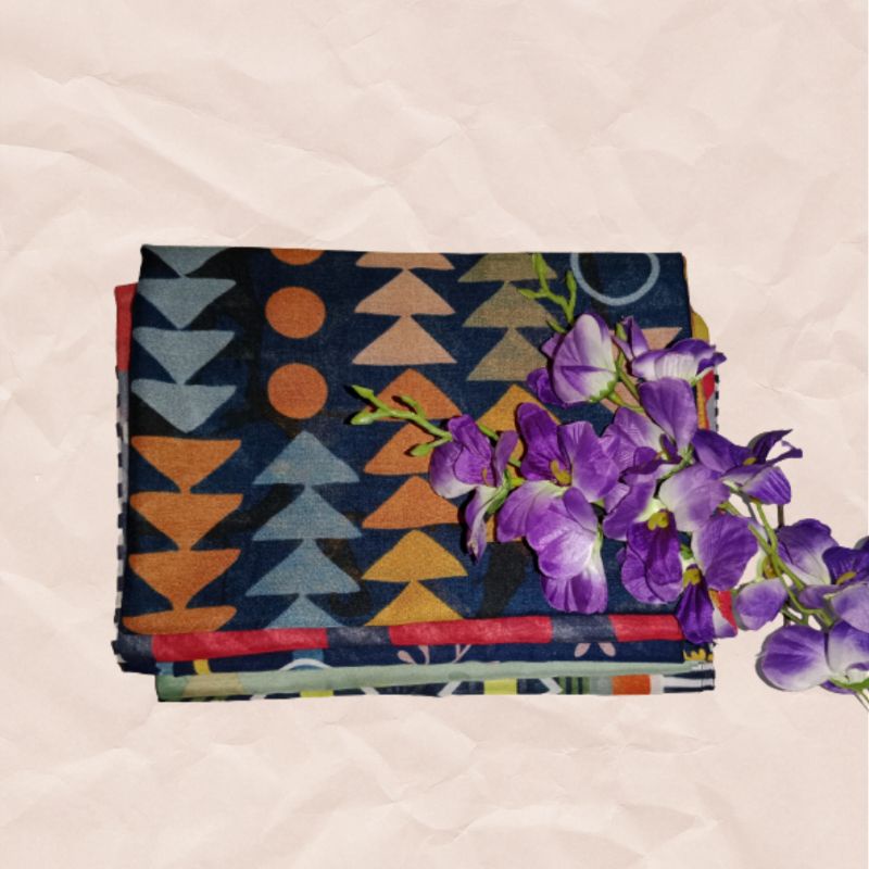 Hijab Voal Segi Empat Motif / Segi Empat Voal Motif / Hijab Segi Empat Motif