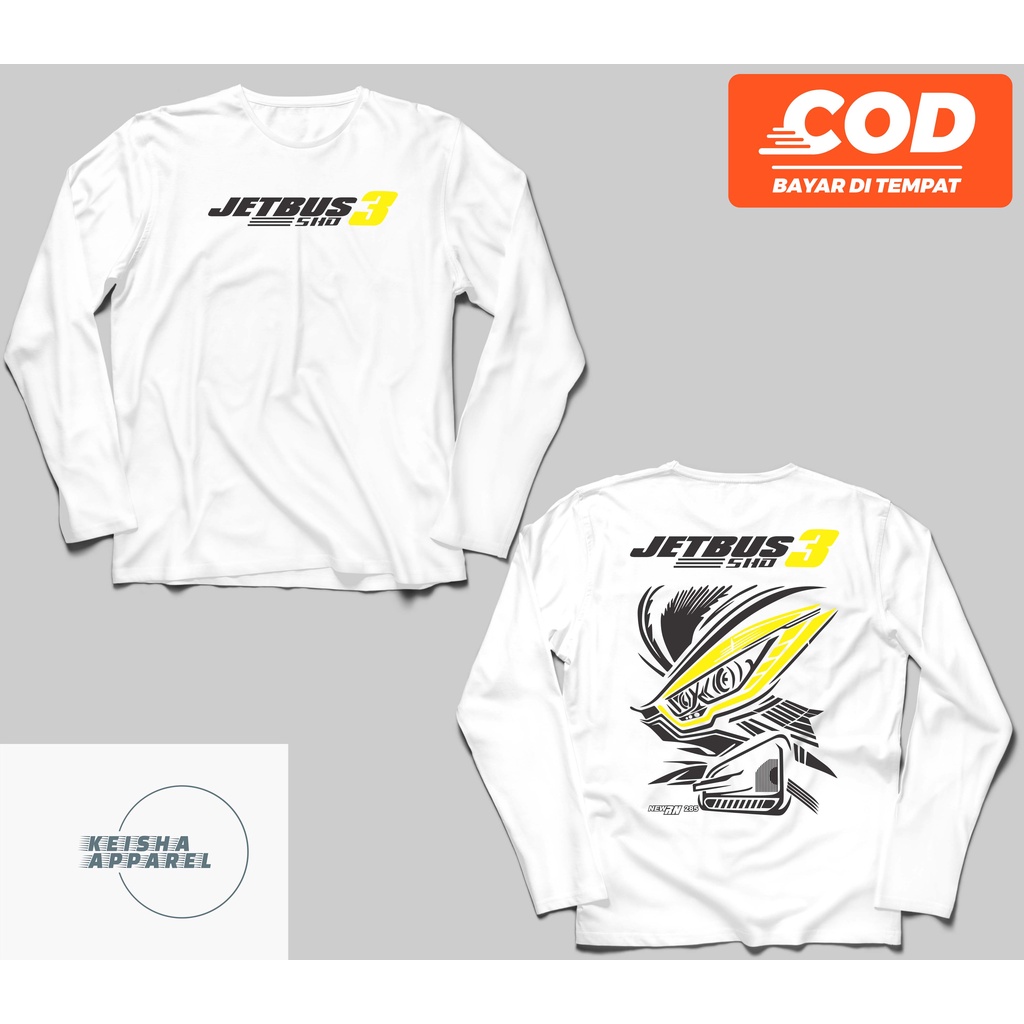 KAOS BAJU LENGAN PANJANG JETBUS 3 SCANIA BUS BIS MANIA JUMBO ALL SIZE S M L XL 2XL 3XL 4XL 5XL