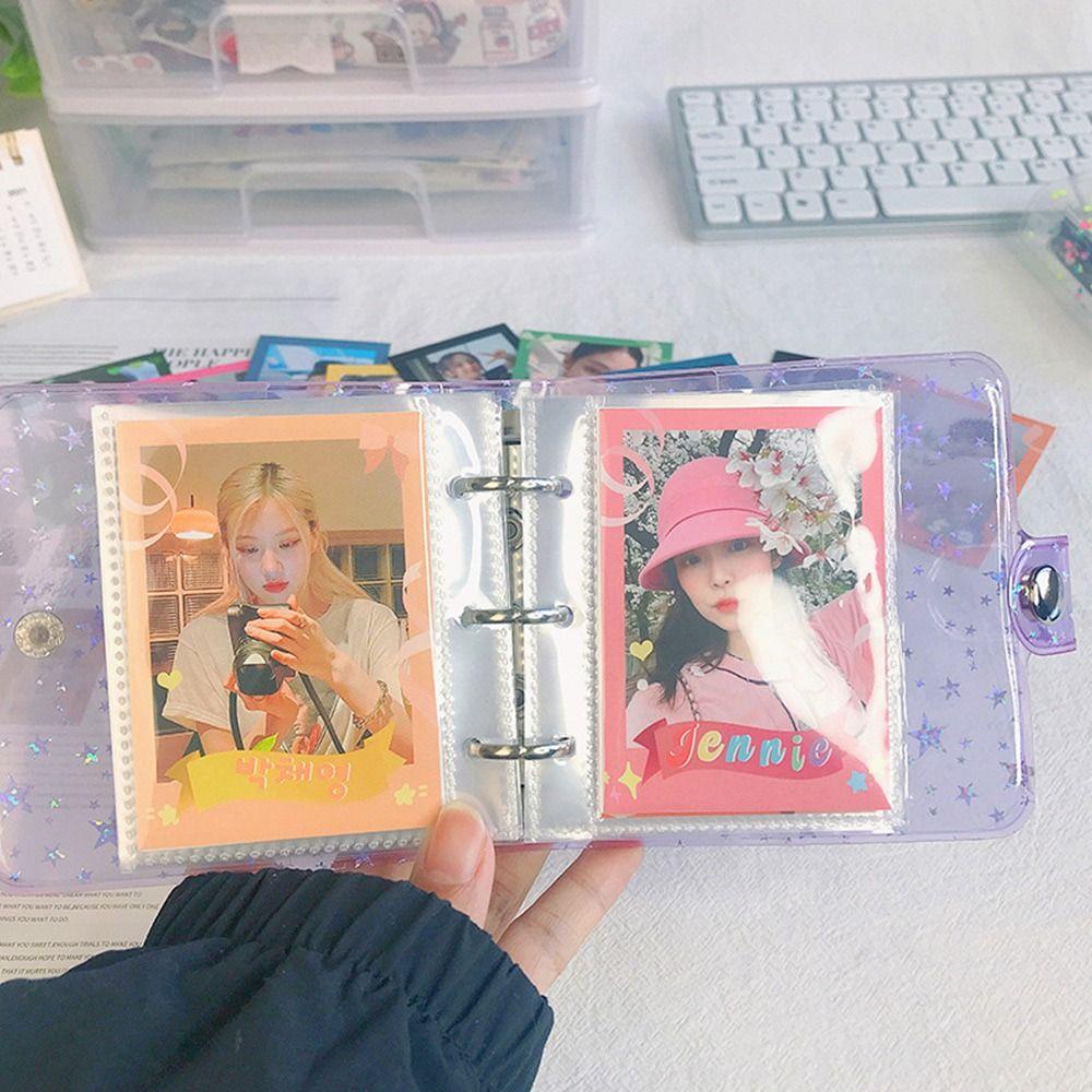 R-flower Notebook Cover Kreatif Alat Tulis Star Chaser Album Foto 3-lubang Tangan Akun Diary Diary Buku Foto Album Binder Cover