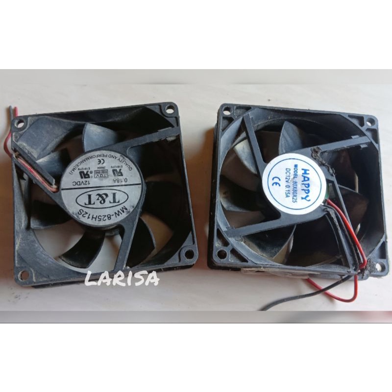 Fan DC 12 v bekas PSU Uk8 x8 cm