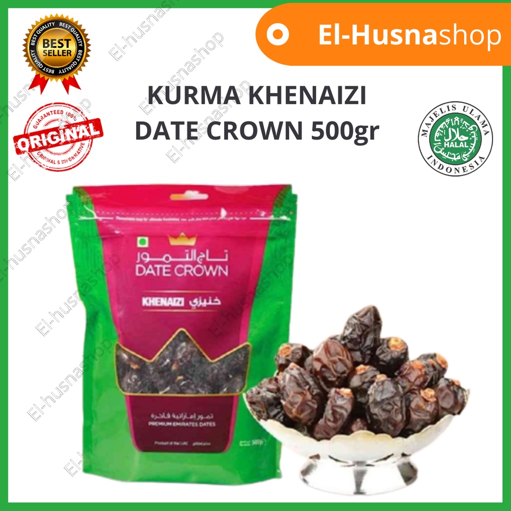 

Kurma Khenaizi Date Crown 500gr Asli Kurma Pouch Premium Kurma Khenezi