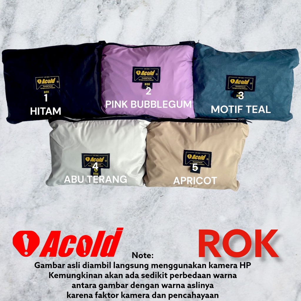 Jas Hujan Wanita Acold Setelan Jaket - ROK