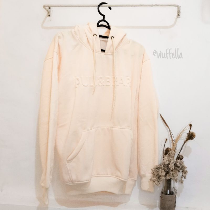 Hoodie pull&bear UNISEX cream
