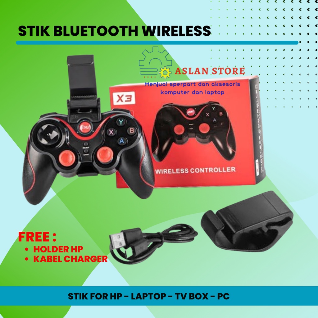 STIK BLUETOOTH GAMEPAD GAMING CONTROLLER WIRELESS BLUETOOTH GEN GAME S5 JOYSTICK