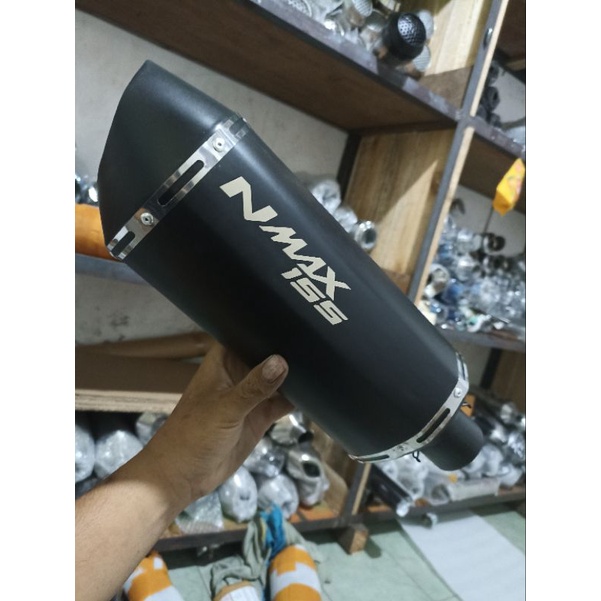 SILINCER SILENCER KNALPOT RACING NMAX 155 ngebass Adem bonus peer dan braket