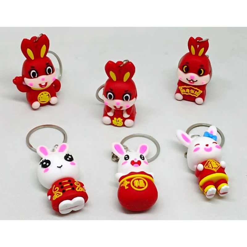 Year Of The Rabbit Key Chain Gantungan Tas Gantungan Kunci Kelinci