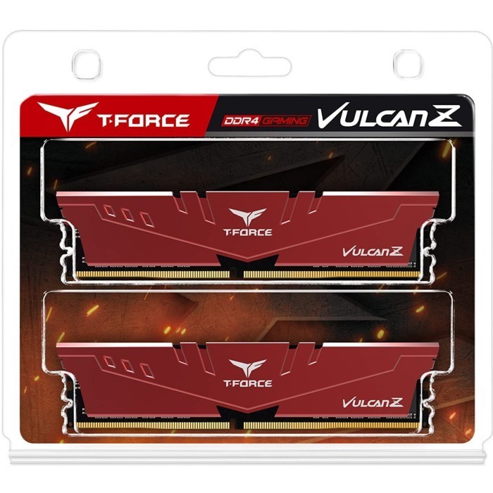 TEAM VULCAN Z RED DDR4 3200MHz 16GB 2X8GB TLZRD416G3200HC16FDC01