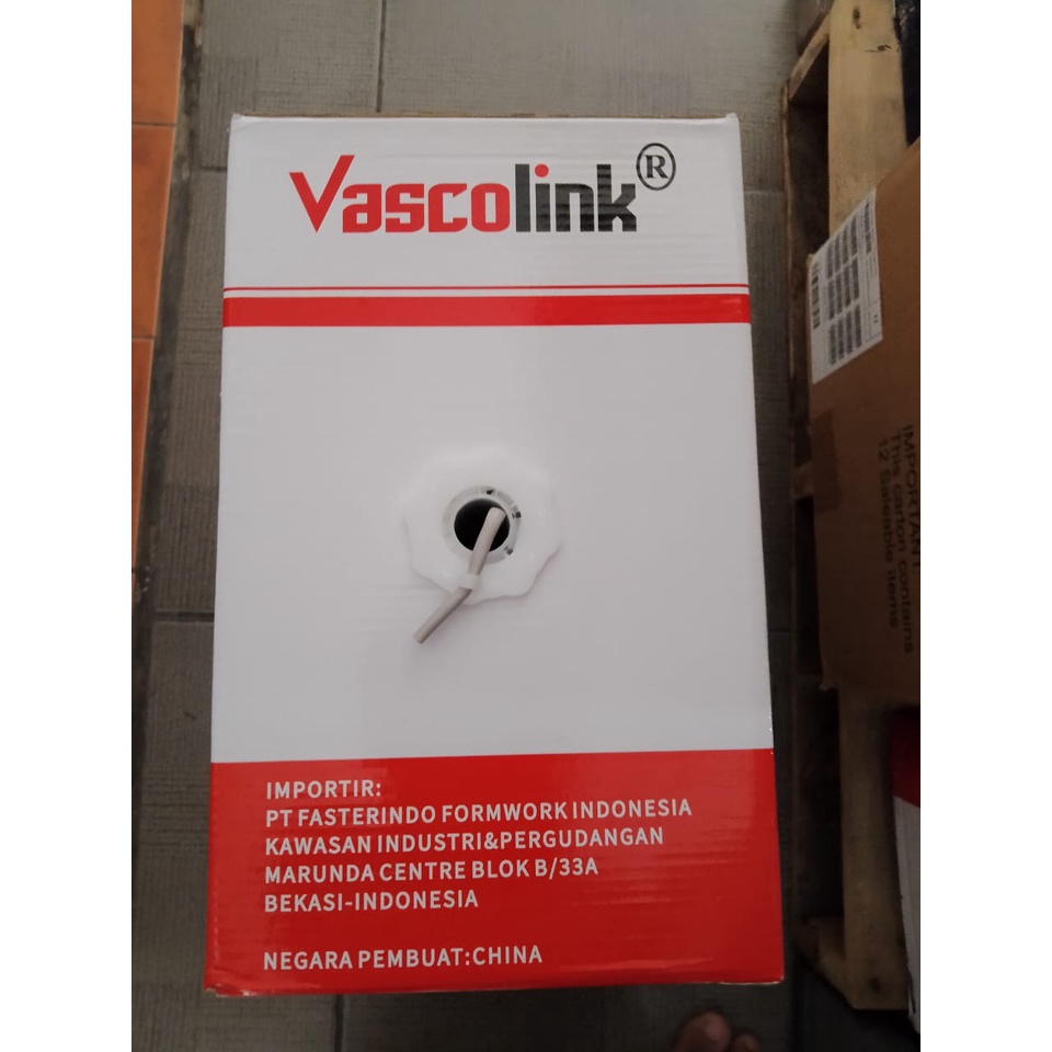 Indoor Kabel LAN Vascolink FTP Cat.5e CCA 305m Grey Abu-abu | cat5e | cat5 305 meter