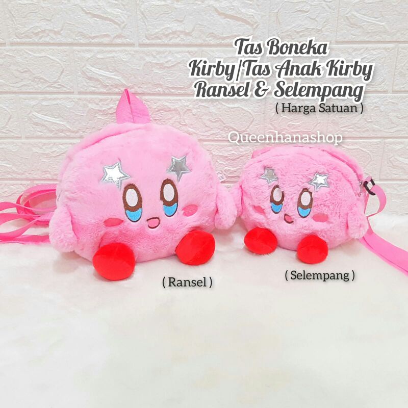 Tas Selempang Kirby Tas Boneka Anak Cewe Kirby Game