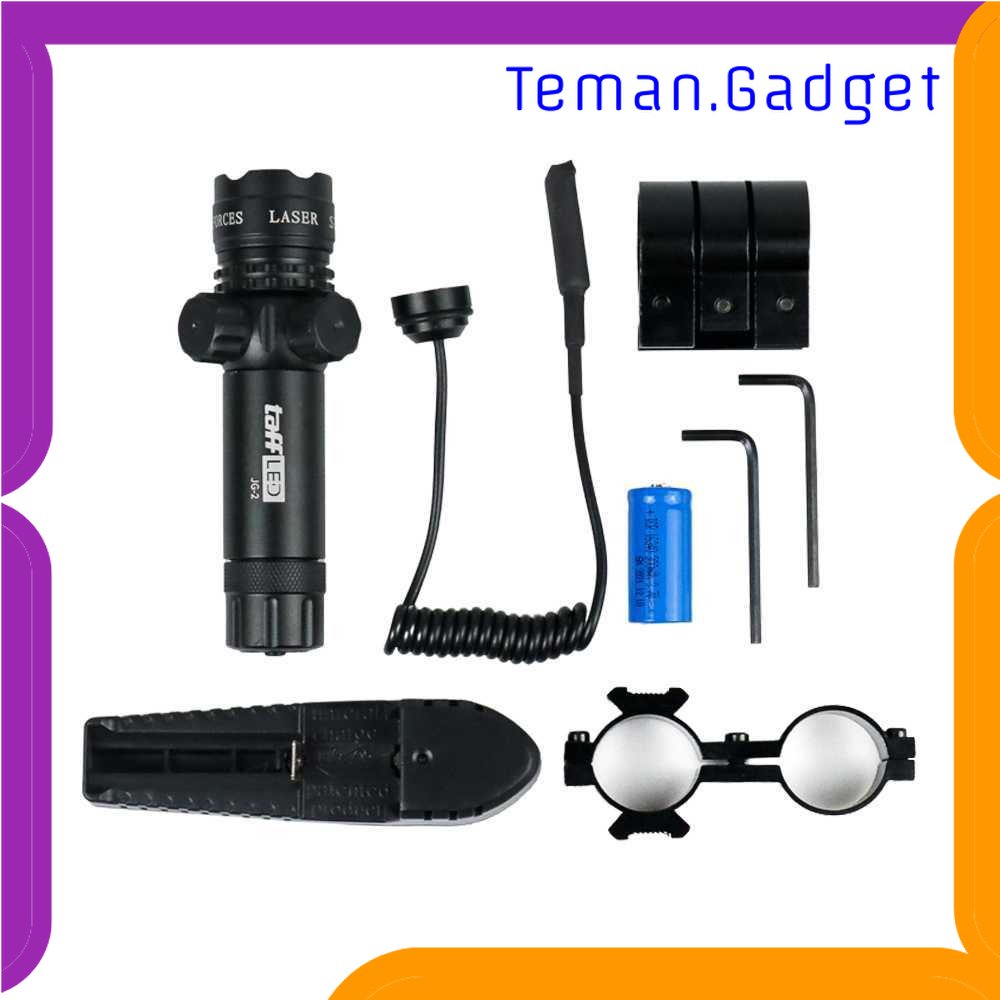 TG-SNT TaffLED Tactical Red Dot Laser Gun Scope with Baterai and Charger - JG-2