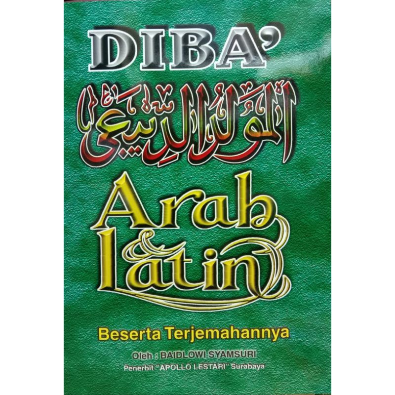 Buku Terjemah Maulid Diba Arab Latin Beserta Terjemahannya APOLLO Lestari Dibak Terjemahan Indonesia