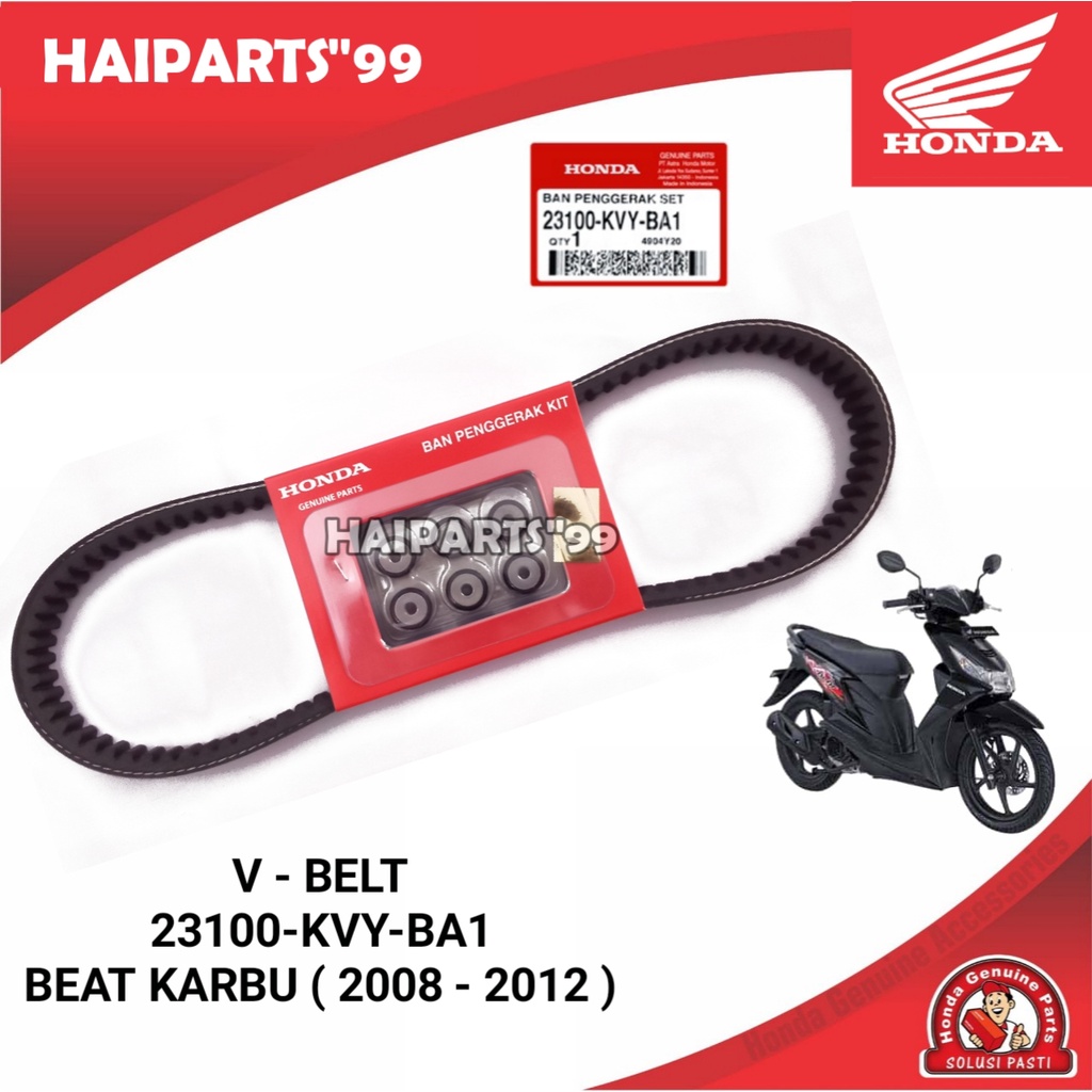 Van Belt V-Belt Drive Belt Karet Penggerak Honda Beat Karbu - Original Honda 23100KVYBA1