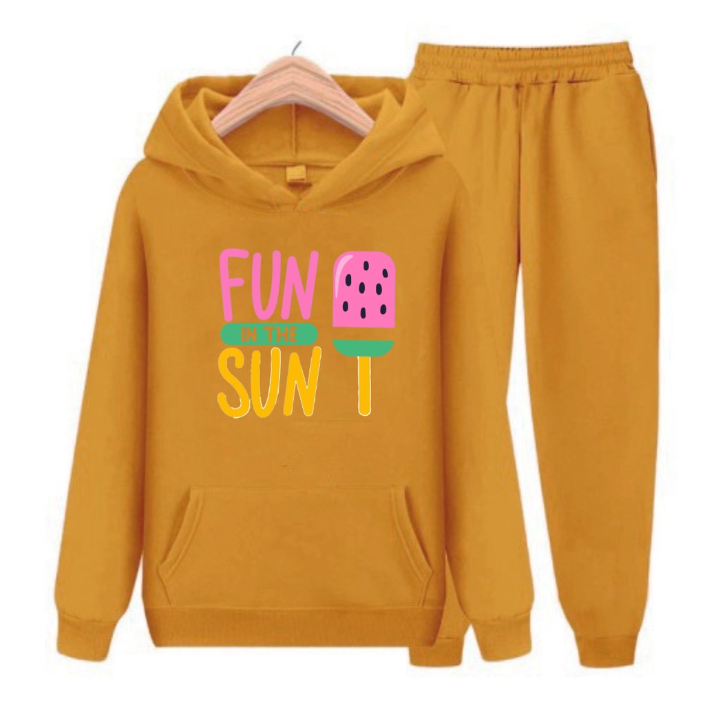 Setelan Anak Fun in The Sun / Baju topi dan celana