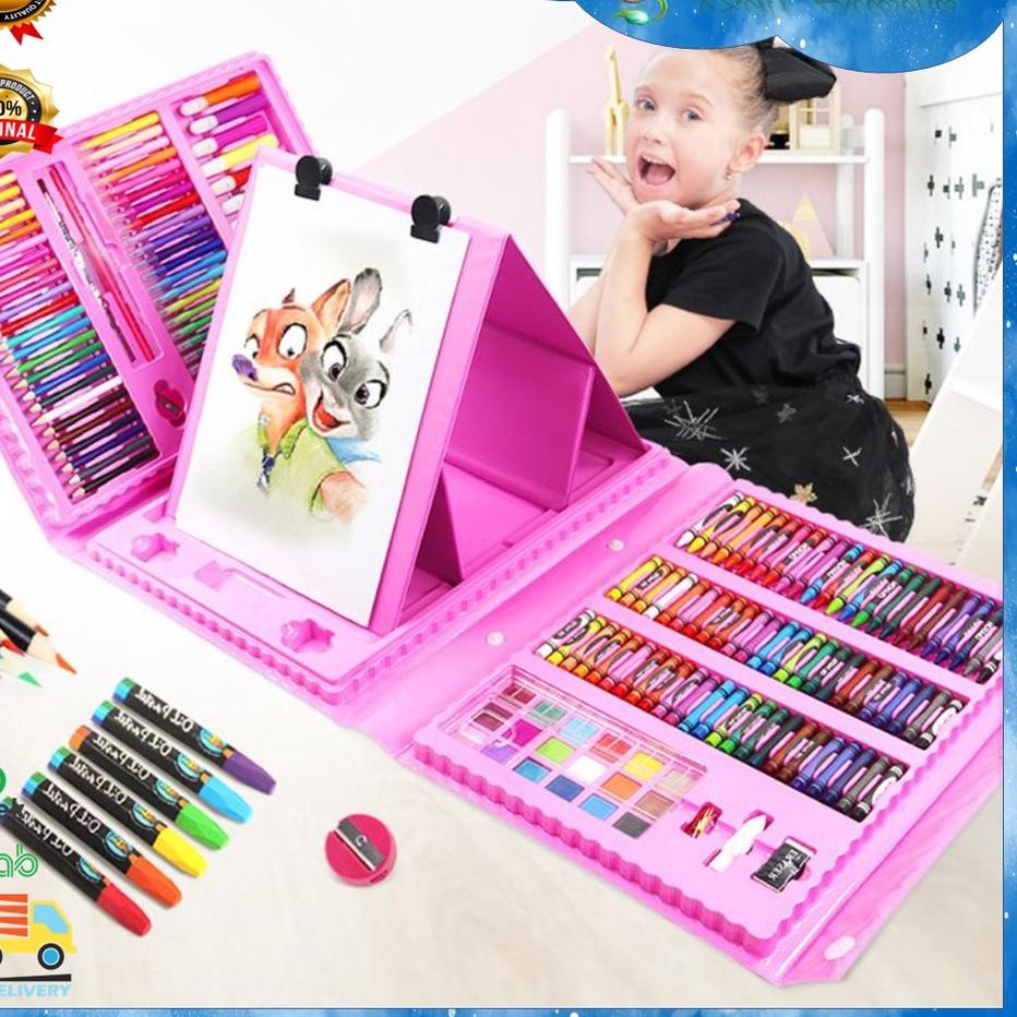 

ジ {ZEN1} ART SET 150PC DAN 208PC PENSIL WARNA / COLOURING SET 150 PCS 208 PCS / GULALI BOOKS PAKET MEWARNAI Terjangkau !!