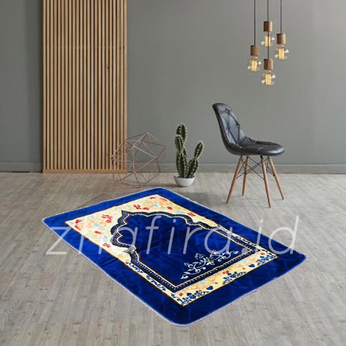 Sajadah TEBAL DAN BESAR sajadah turki /sajadah guilting / uk 75 x 120 cm(D3B7) Sajadah Wangi Import 