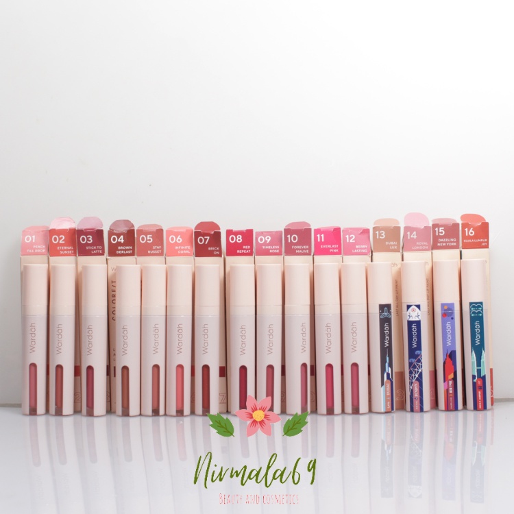 Wardah Colorfit Last All Day Lip Paint 4.2gr/pewarna bibir/gincu/lipen wardah tahan lama 12 jam/lipp