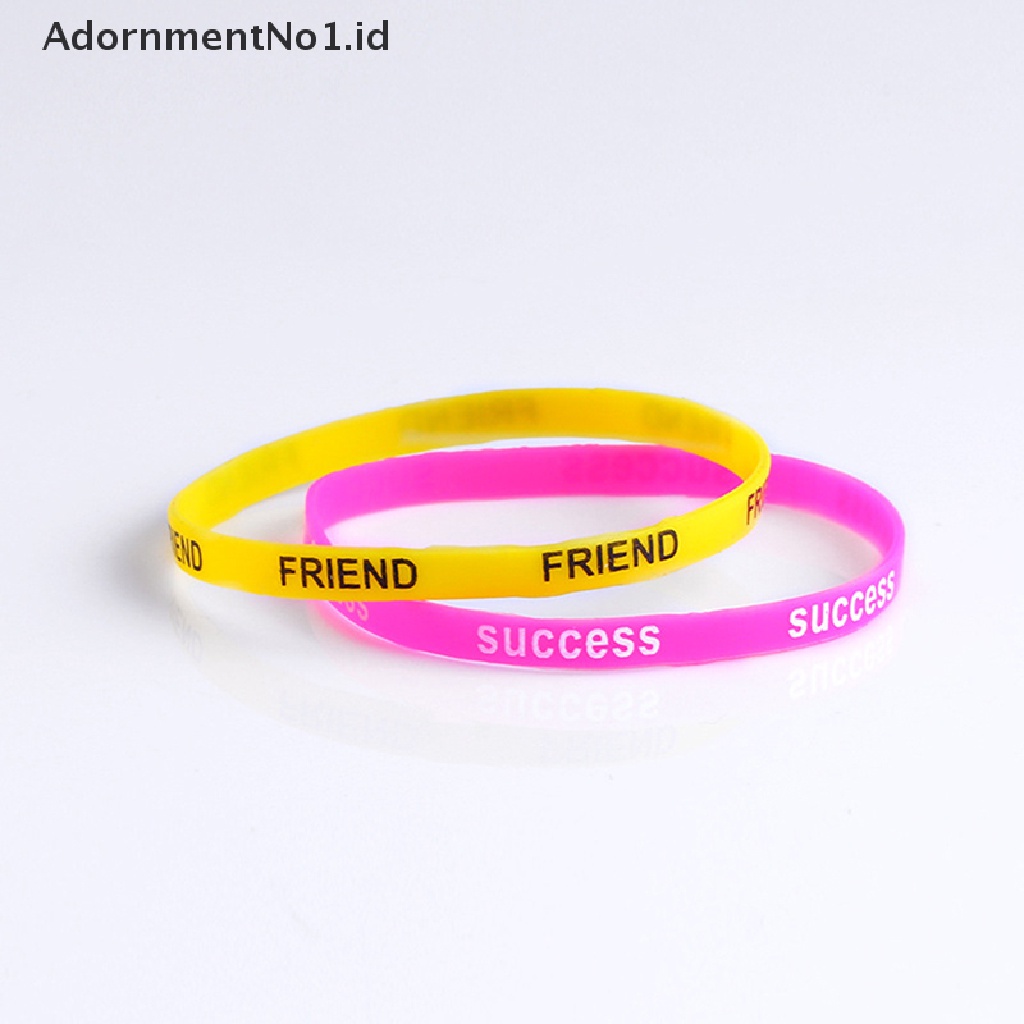 [AdornmentNo1] 10pcs/lot Gelang Silikon Curah Grosir Fashion Multicolor Untuk Wanita Karet [ID]