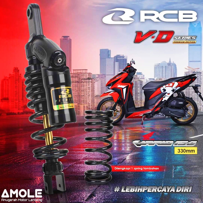 Shock Breaker Belakang Tabung RCB VD Series Click 330MM Vario 125 150