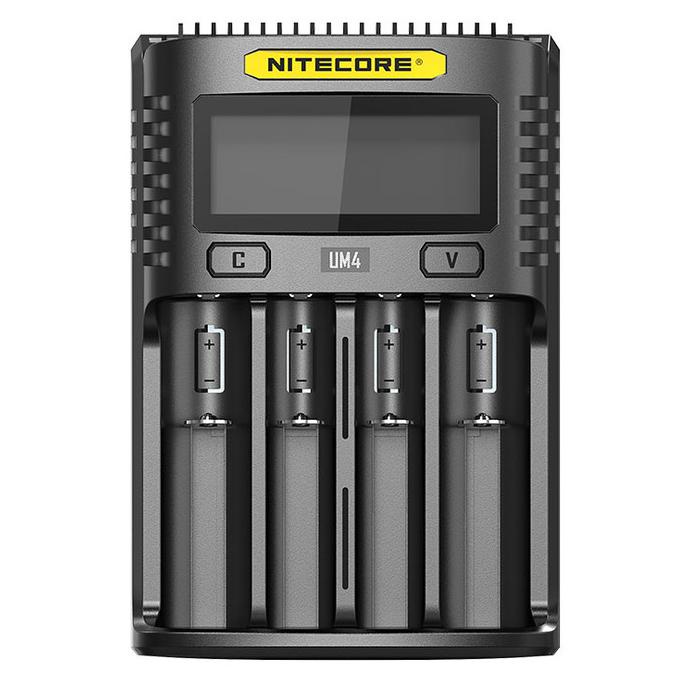 NITECORE INTELLIGENT FAST CHARGER 4 SLOT AA - AAA LITHIUM NIMH - UM4