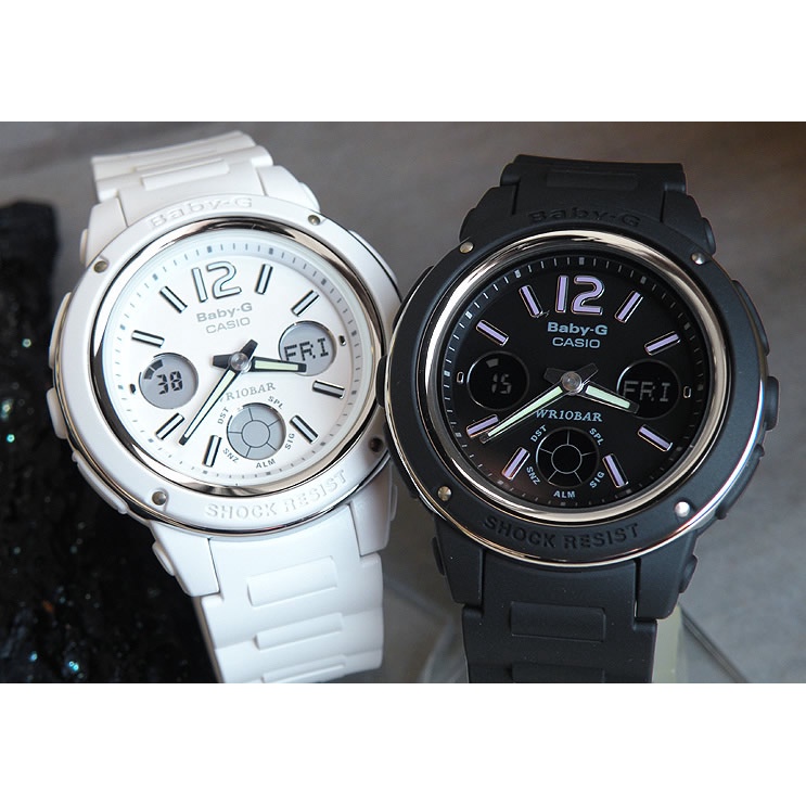 JAM TANGAN WANITA ANALOG DAN DIGITAL BABY-G BGA 150 - 1 WATER RESIST JAM TANGAN DUAL TIME