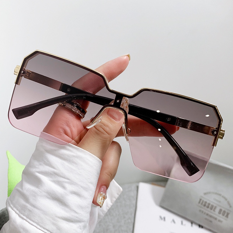 Kacamata Hitam Fashion Square Shades Untuk Wanita/Pria Eyewear