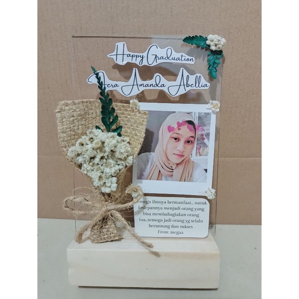 Gift Foto Akrilik Custom / Hampers Kado Unik Wisuda / Gift Box Graduation Birthday