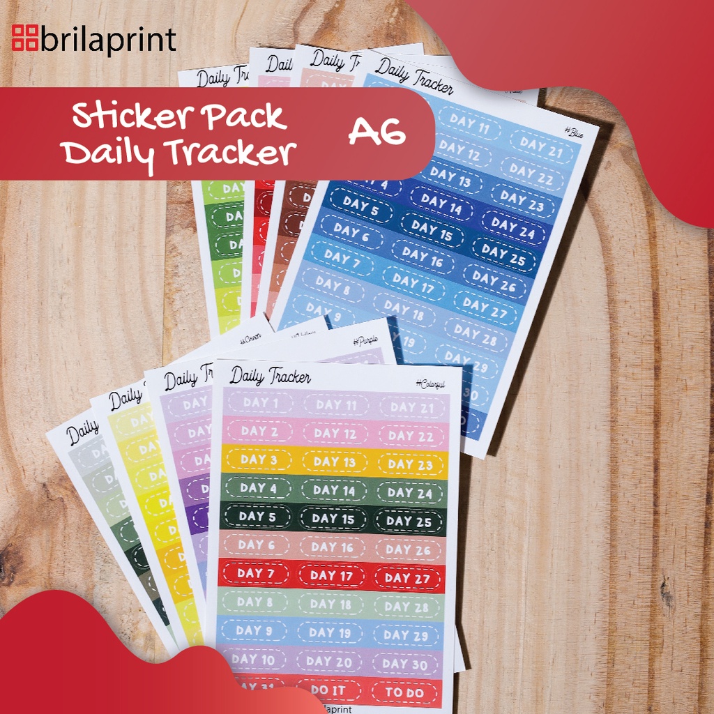 

Sticker Pack Daily Tracker | Stiker Journal (1 pack isi 4 pcs stiker)