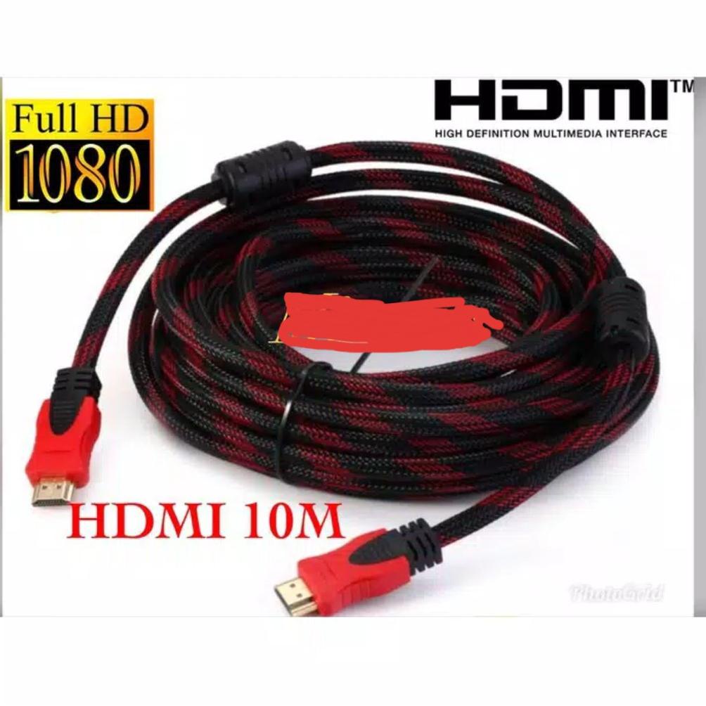56 Kabel hdmi 10m 10 m 10 meter laptop ke led tv ( hdmi to hdmi ) 56