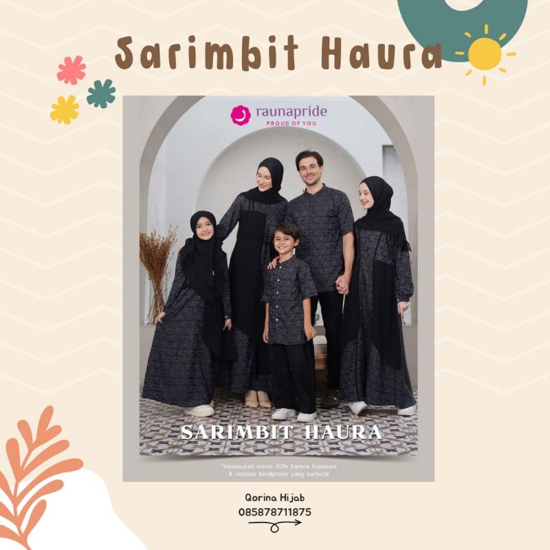 Sarimbit Haura / Sarimbit Rauna /Gamis Remaja / Gamis Anak / Koko Anak