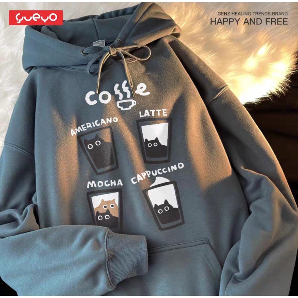 COFFE TIME HODIE SWEATER OVERSIZE HODIE UNISEX TIME SWEATER