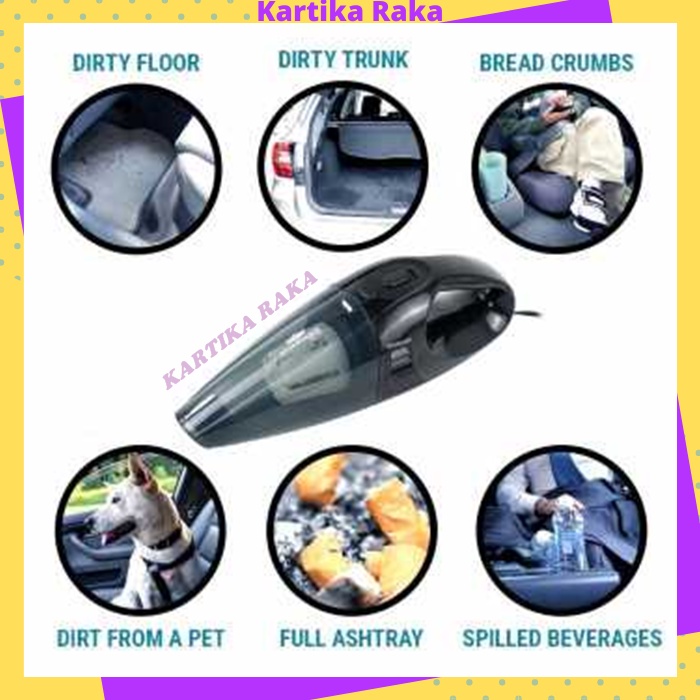 KR OTOHEROES Handheld Vacuum Cleaner Penyedot Debu Mobil 70W 12V