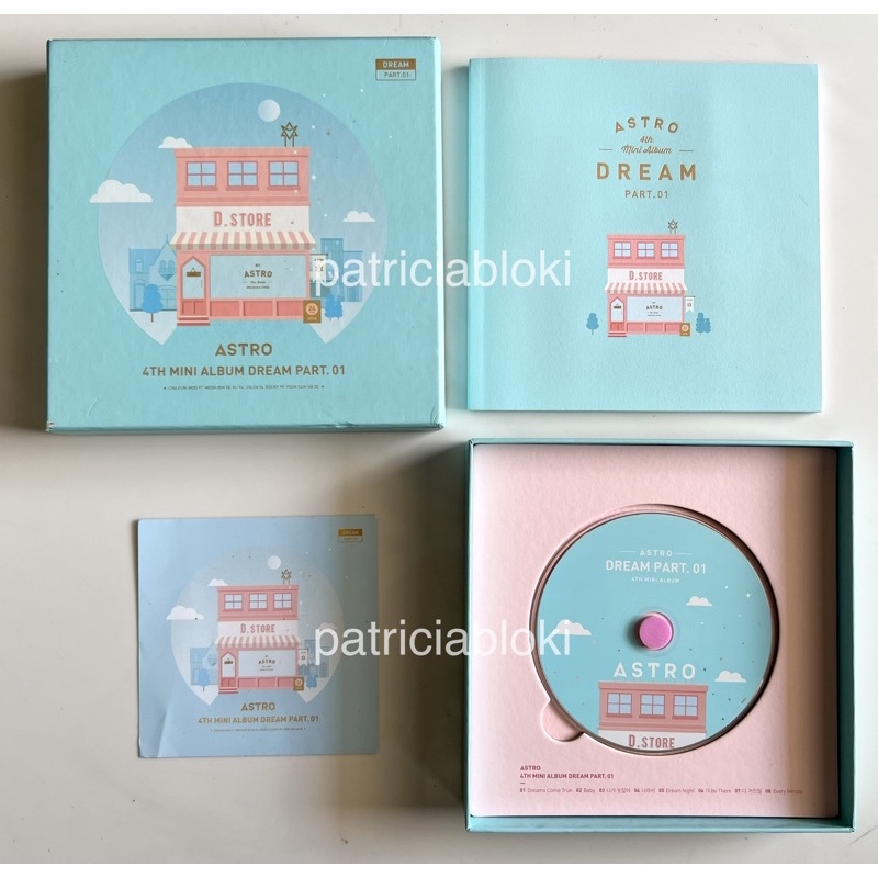 Unsealed Album Only Astro Dream Part 1 Day Pt Pt. Preloved 01 Night Fullset Photocard Pc Cha Eunwoo 