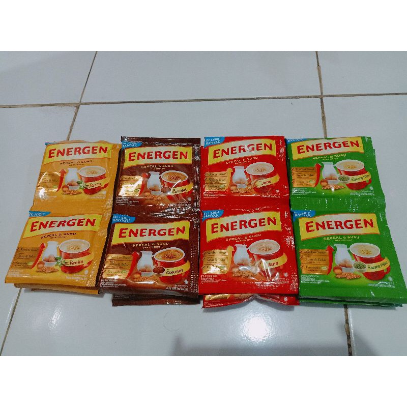 

Energen sereal 4 variant 34g (10 sachet)