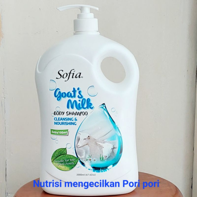 Sabun Mandi Cair Sofia Body Shampoo Goat Milk Lavender Royaljelly Rose 2 Ltr