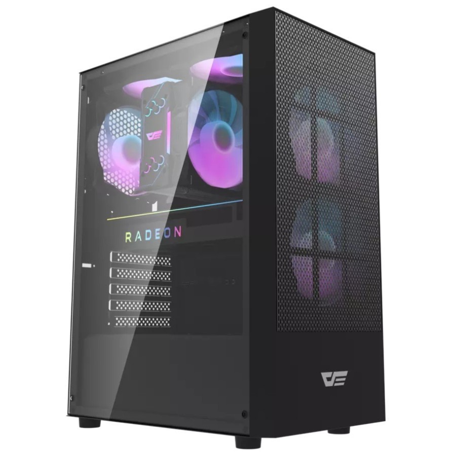 DarkFlash A290 BLACK ATX Mid Tower PC Case Casing Gaming Chassis