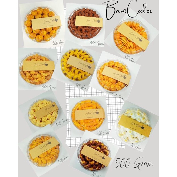 

PAKET RESELLER KUE KERING MINIMAL 3 TOPLES 55 RIBU KEMASAN 500 GR Best Seller