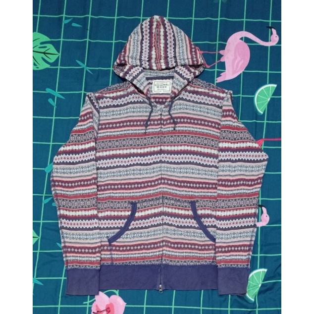 uniqlo navajo hoodie zipper original