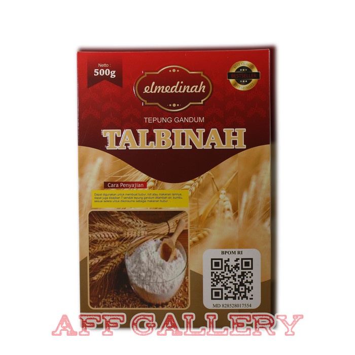 

[BISA COD] Talbinah El Medinah Resep Thibb Nabawy 500gr | Tepung Gandum 100% Asli