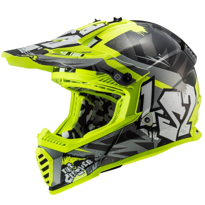 Helm Anak Cross Motocross Motor Trail LS2 Fast Mini Evo MX437J