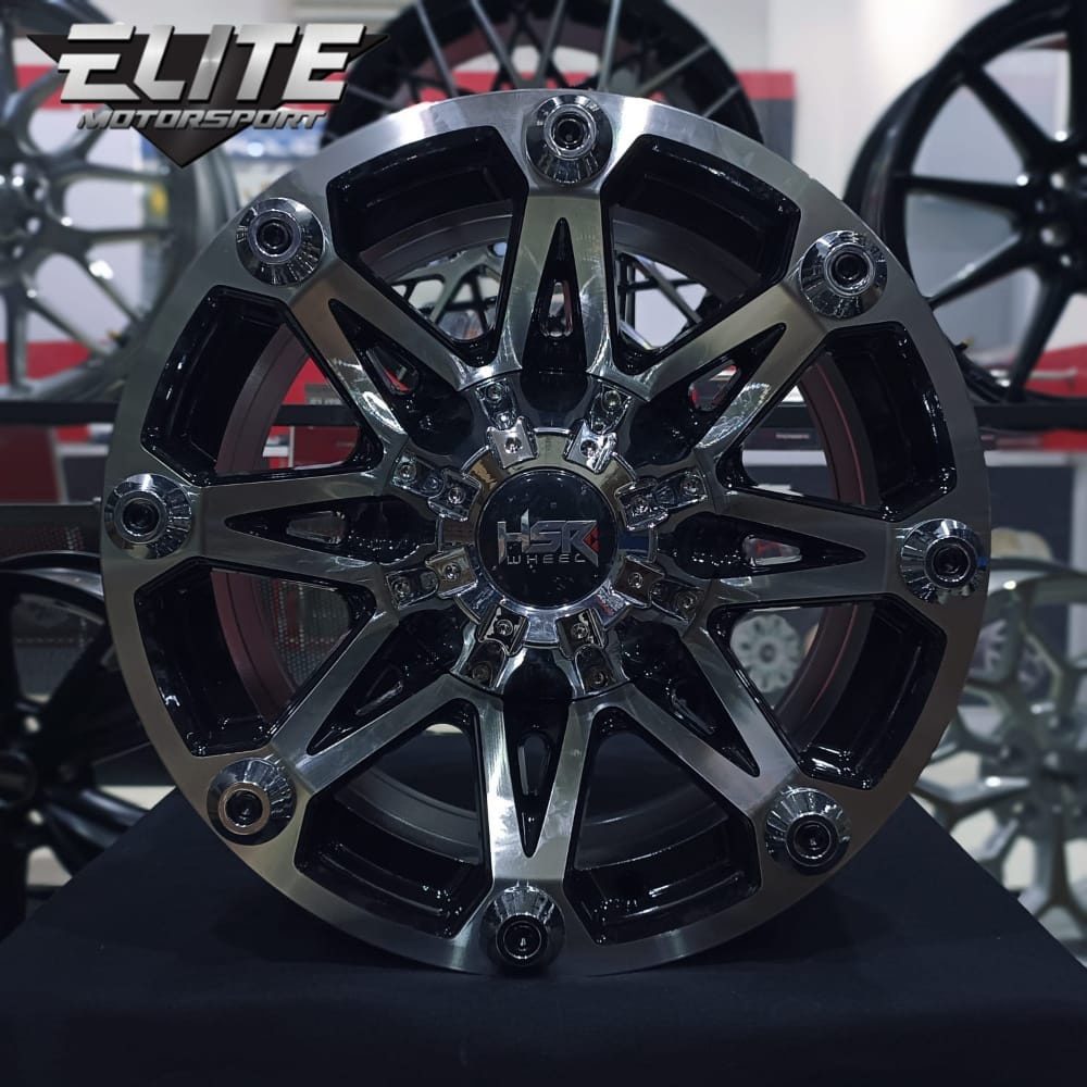 Velg Semi Offroad HSR Kleak Ring 15 Lebar 8 Lubang 5 Velg Mobil Hilux SC