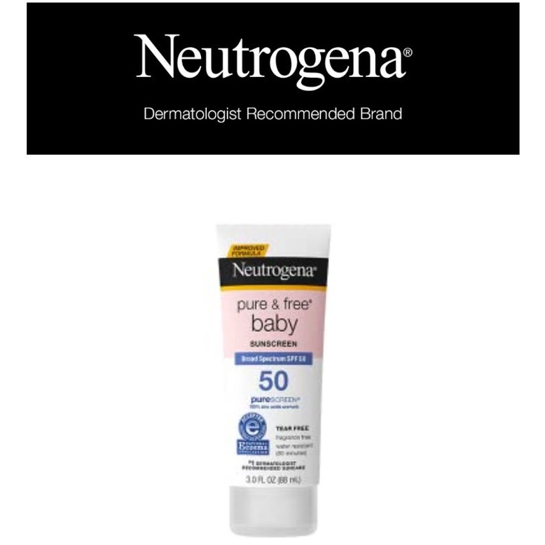 Neutrogena Pure &amp; Free Baby Mineral Sunscreen Lotion with SPF 50 88 ML