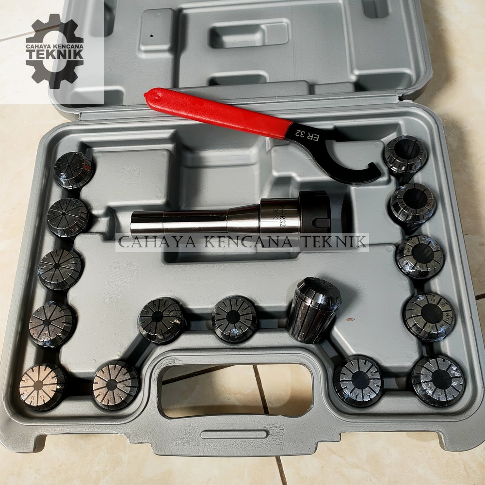 Collet set R8 ER32-15pcs Collet Chuck R8 mesin NANTONG Spring Collet Milling Chuck Set R8 collet set